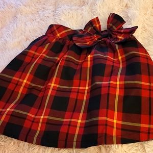 Girls red, black with yellow stripes adjustable waist